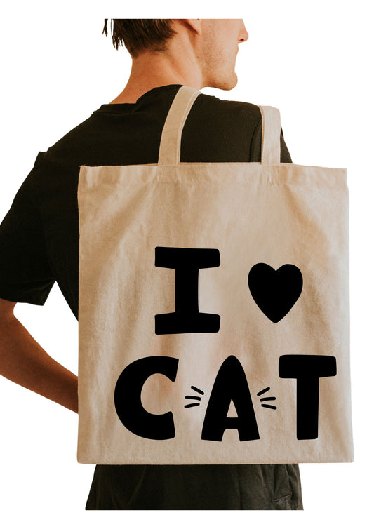Tote Bag - I love cats
